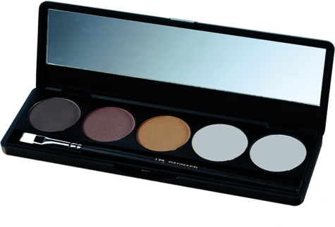 Refill Case for 5 colours with Brush / 5er Lidschatten-Palette mit Pinsel